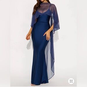 Fashion Nova Satin Maxi Dress